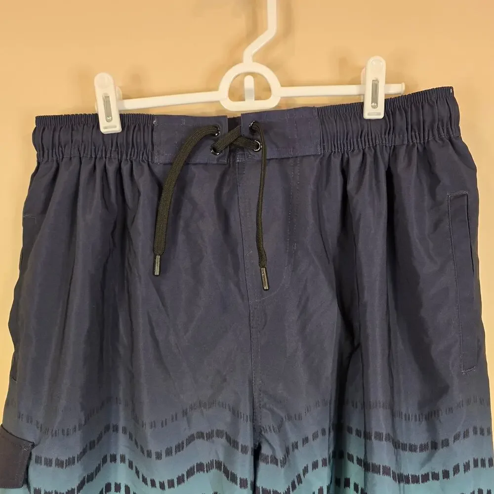 Men's U.S. Apparel Multicolor Mesh Lined Swim Trunks | Size XL